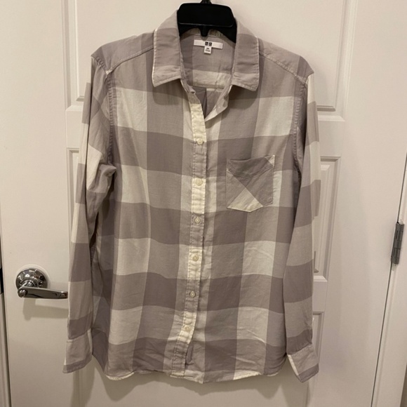 Uniqlo Button Down Flannel Shirt. Multicolor. XXL - Picture 2 of 10